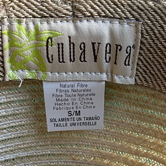 Cubavera Fedora Style Paper Fedora Hat S/M Neutral - Picture 7 of 9